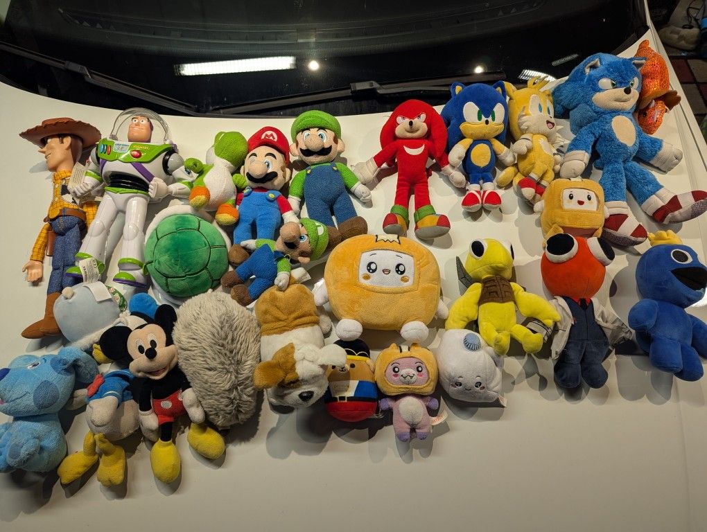 Plushies And Toy Story Toys