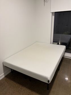 Zinus Memory Foam Full Size Mattress + Metal Bed Frame