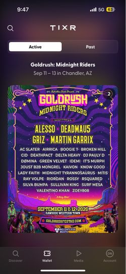 Gold rush tickets (2 Two-Day GA)