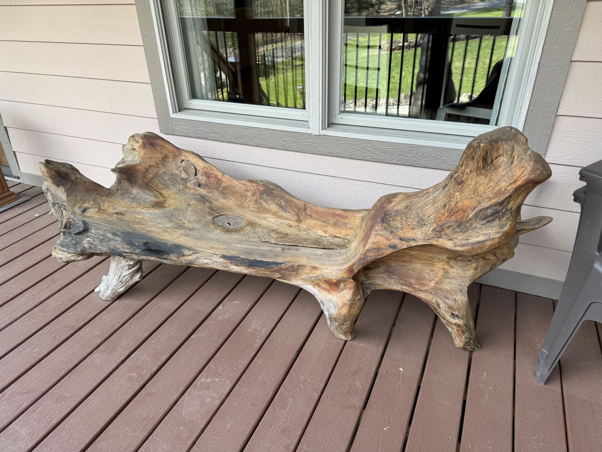 Unique Carved Bench