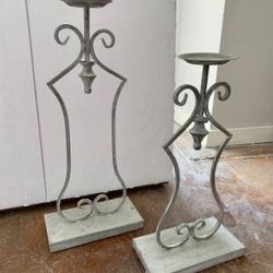 [BRAND NEW] Decorative Candle Stick Holders (2)