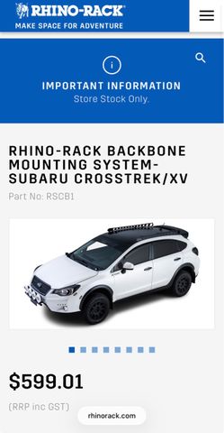 Rhino Rack/Backbone  (New)