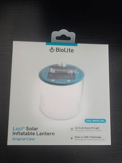 Solar power inflatable camping lantern *New Un-opened *