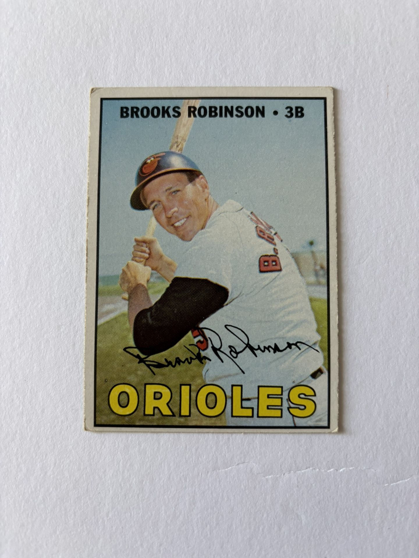 1967 BROOKS ROBINSON BASEBALL CARD # 600 BALTIMORE ORIOLES CARD HIGH NUMBER