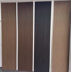 Acoustic wooden slat wall panel