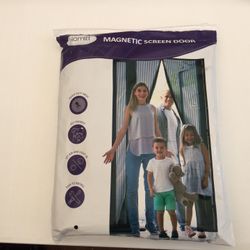 Homitt Magnetic Screen Door With Velcro & Push Pins .39”x83” Keep Mosquitos & Bugs Outside. $20. ..pick Up In South Gate.
