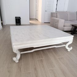 Massive White Coffee Table 