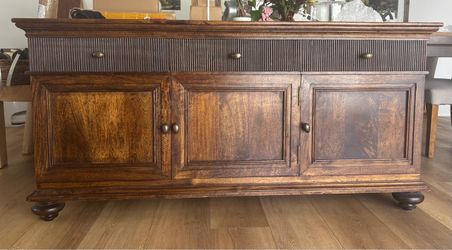 Rustic Wood Sideboard Buffet Cabinet