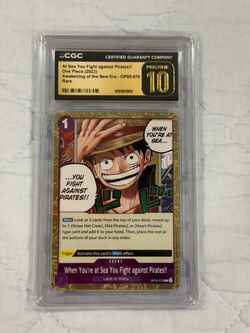 One Piece TCG OP05-076 CGC Pristine 10 Rare Card