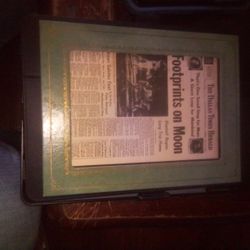 Footprints On The Moon - The Dallas Times Herald   Vintage 