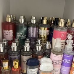 4 random bath and body works perfumes 