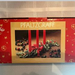 Pfaltzgraff Christmas Heritage Centerpiece Candle Holder 