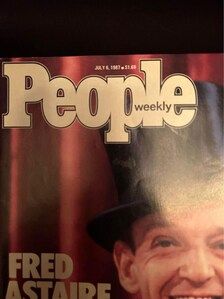Vintage People Magazine, July 6 1987, Fred Astaire Cover