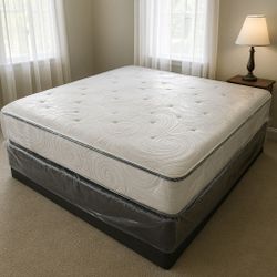 Brand New King Size Mattress 10” For Unbeatable Comfort! Also in Twin, Full & Queen. Wrapped in Plastic. Same-day Delivery.