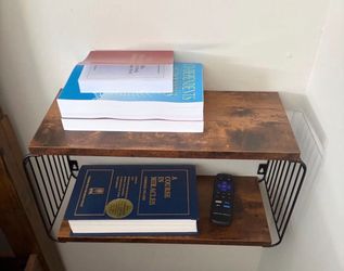 Floating wall mounted night stand / 2 shelf