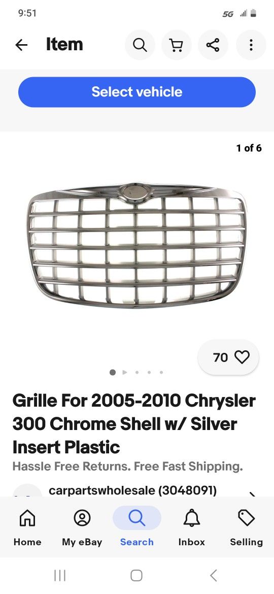 Grille For Chrysler 300