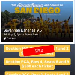 Savannah Banana Tickets Friday 9/5