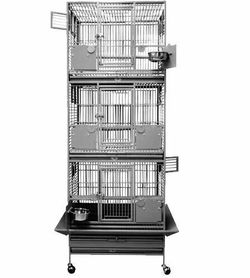 *OPEN BOX* Kings Cages SLFDD 2622 Space Saver Triple Stacked 26X22X67 SILVER