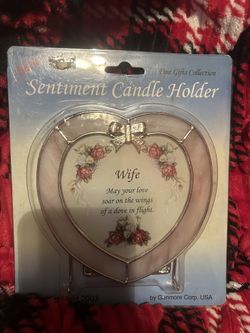 New Wife sentiment Candle holder