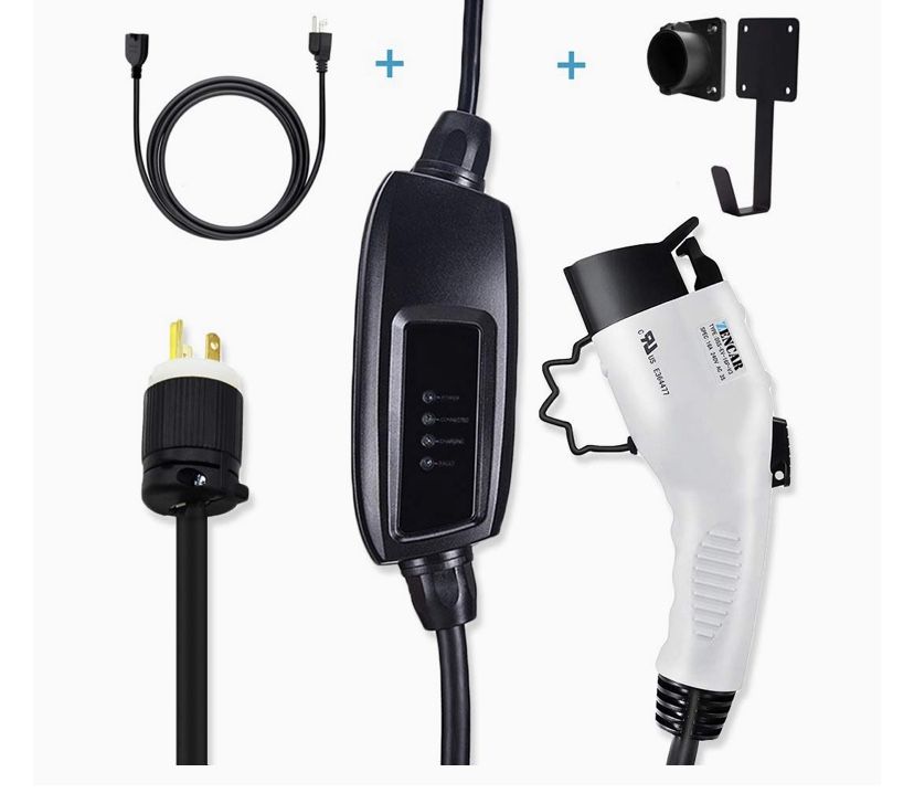 Megear/Zencar Level 1-2 EV Charger (100-240 V,16A) Portable EVSE Home Electric Vehicle Charging Station Compatibles