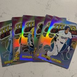 2026 Topps Titans of the Game Inserts – Ohtani, Skenes, Judge, Witt Jr, Anthony, Caglianone – You Pick