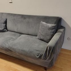 Comfy Grey Couch For Sale Today