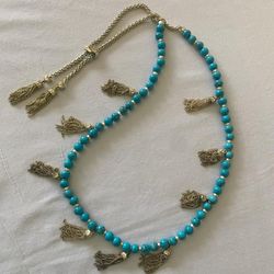Kendra Scott Vanina Necklace in Turquoise, in Perfect Like New Condition
