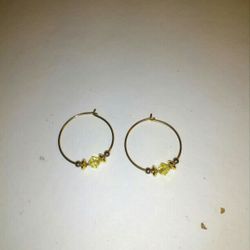 14 K Gold Hoop Ear Rings