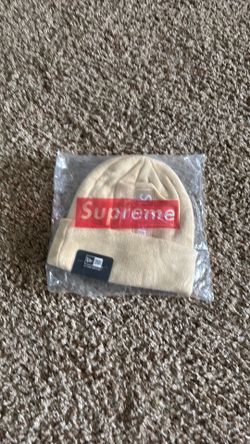 Supreme beanie eggshell color