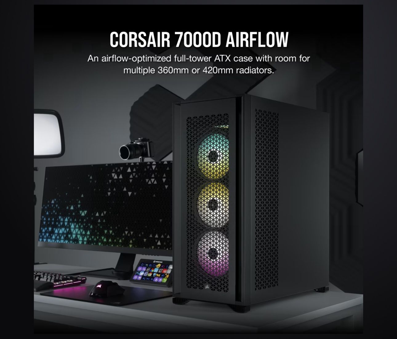 Corsair 7000D Airflow ATX Full Tower Case - Black