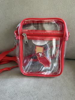 San Francisco 49ers Clear 7x7 Crossbody Bag New