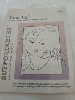 Tack-Itz Supportables- Stops irritating labels