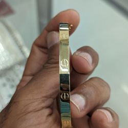 10kt Real Gold Bangle Bracelet 