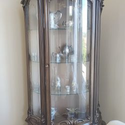 Curio Hardwood China Cabinet 