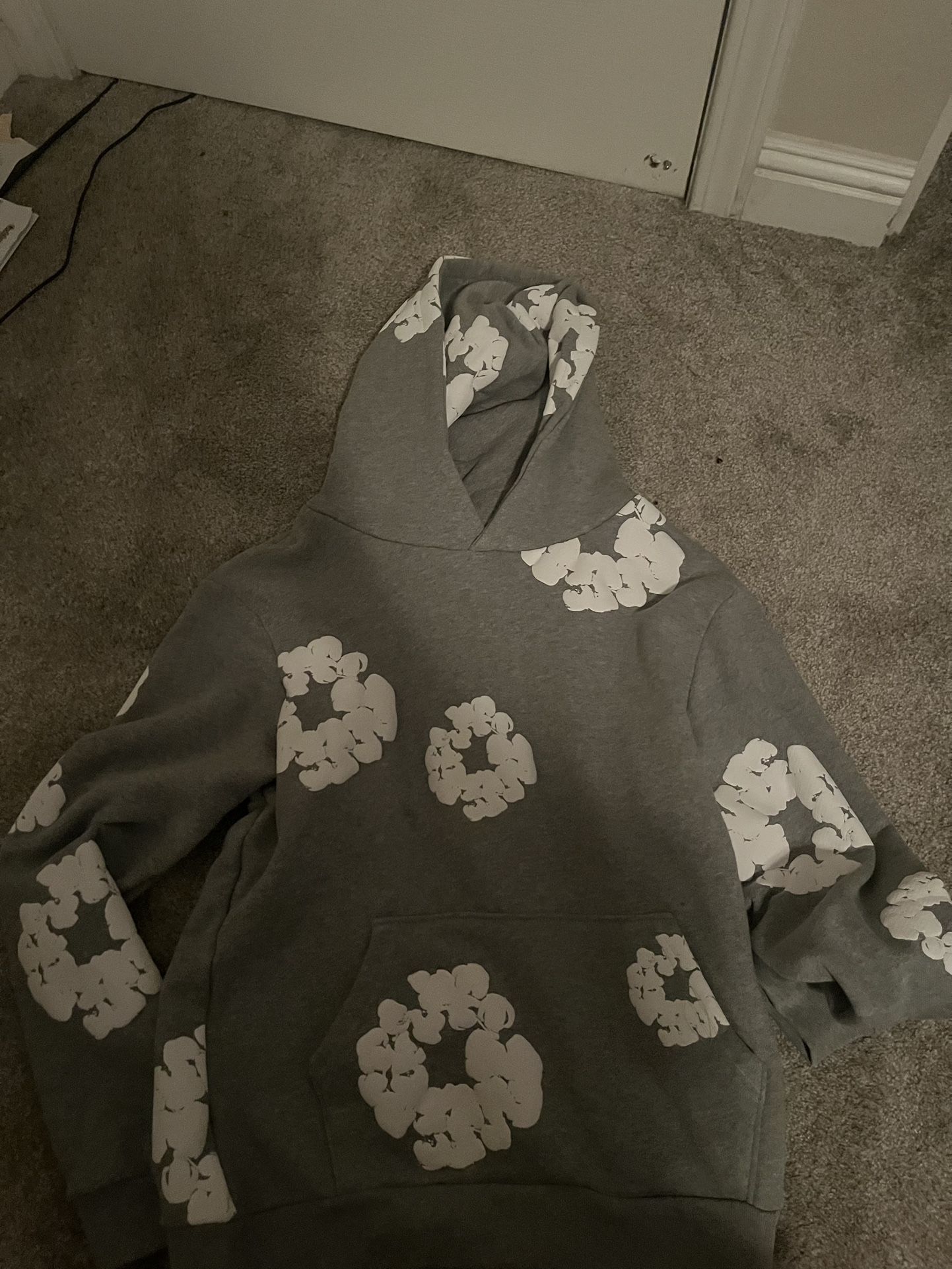 Denim Tear Hoodie grey