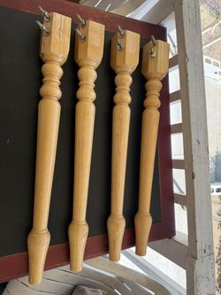 Set Of 4 solid wood furniture legs