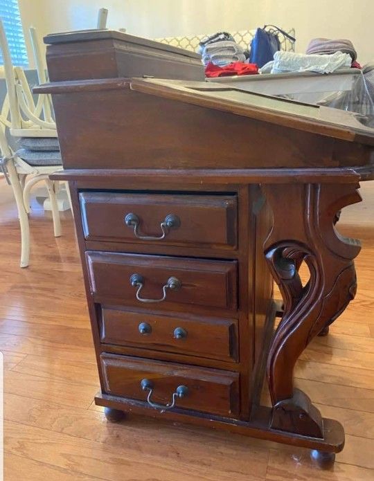 Antique Captain's Desk