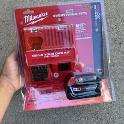 Milwaukee M18 18-Volt Lithium-Ion Starter Kit with One 5.0Ah Battery and Charger