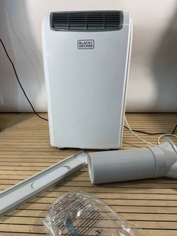 8000 BTU BLACK+DECKER Air Conditioner Portable, White