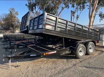New Carson 7x14 Heavy Duty Dump Trailer with 2' Sides