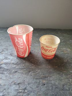 Vintage Coca Cola paper sample Cups