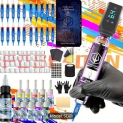 Rechargeable Wireless Body Art Pen. Complete Kit Start To Finish For Beginners And Pros