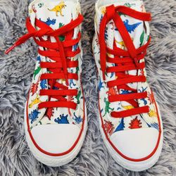 Converse Red and White Sneakers