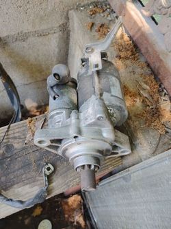 Starter and power steering pump
