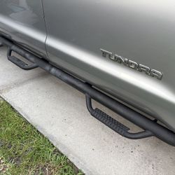 2007-2021 Toyota Tundra Nerf Step rail bars / guards w/ bed step- Crew Max.