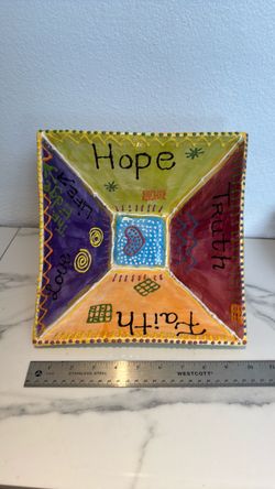 Hand-Painted Ceramic Decorative Plate