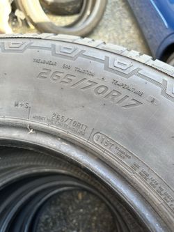 265/70/17 tires