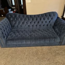 Blue Victorian Couch 