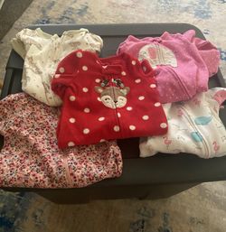 5 Baby Footsie Long Sleeve Bodysuits