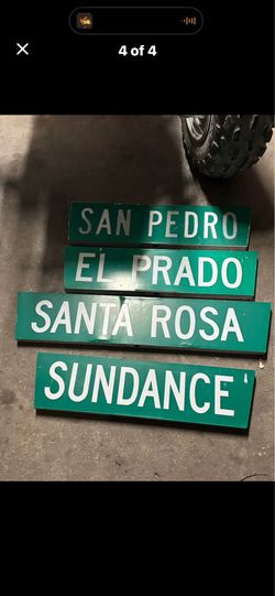 Street name signs